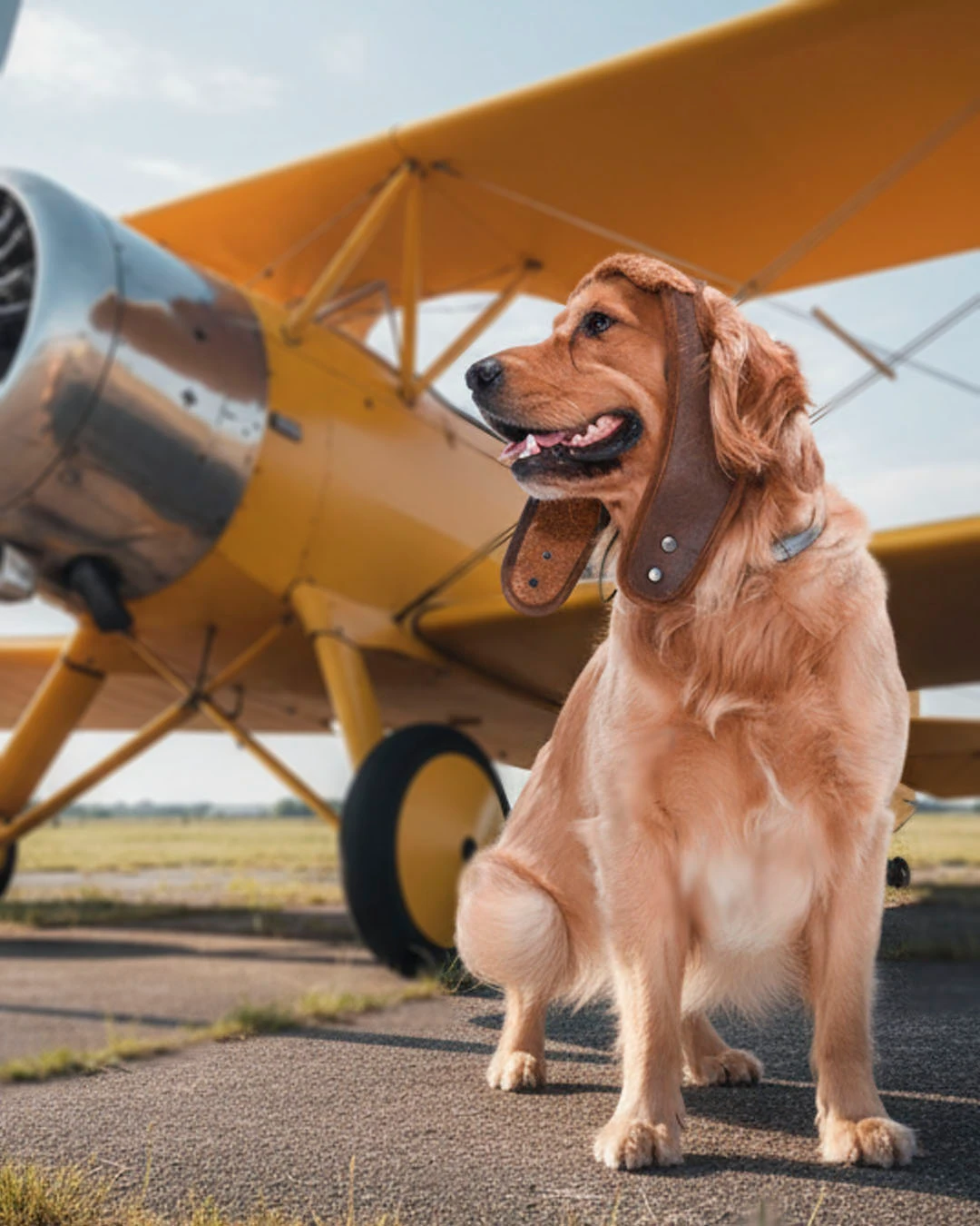 Küçük Orta ve Büyük Irk Köpek Şapka Pilot Kahve