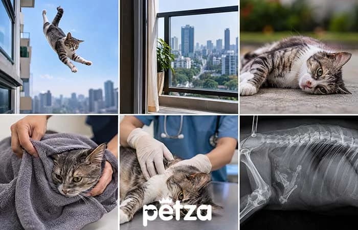 Kedi Balkondan veya Pencereden Düştü