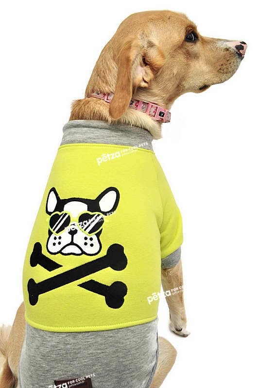 Küçük ve Orta Irk Köpek Sweatshirt - Embera Sarı - Köpek Kıyafetleri