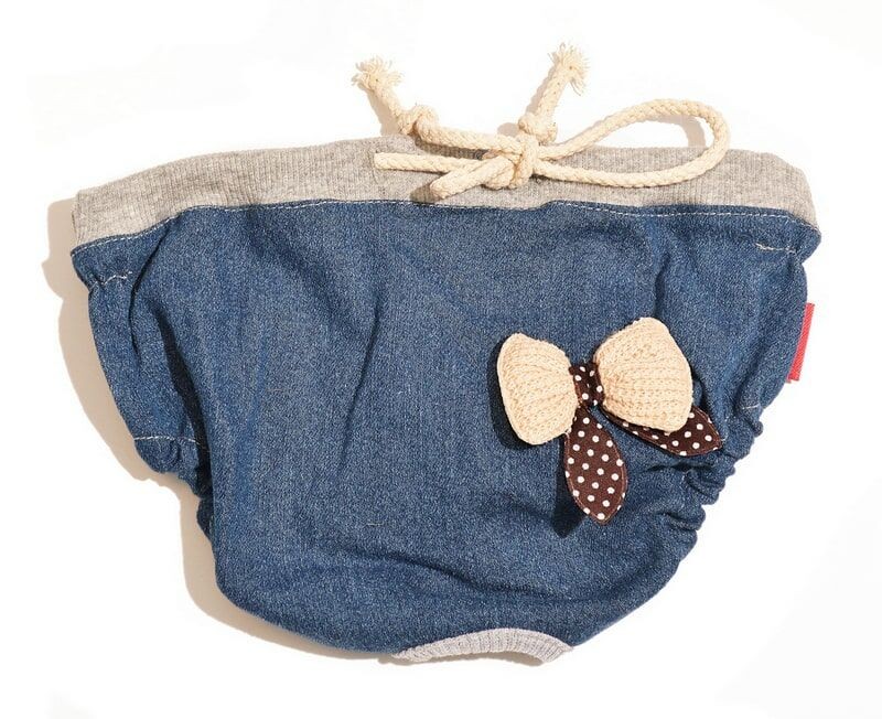 Köpek Külot - Özel Günler için Çıkarılamaz Çamaşır Denim