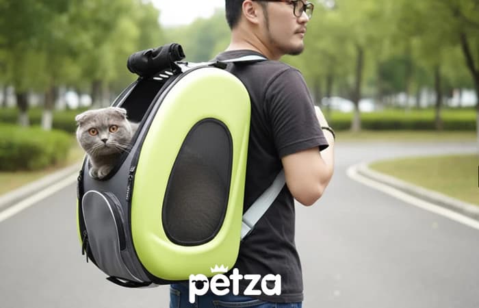 İbiyaya Kedi Sırt / Tekerlerkli Taşıma Çantası - Petza