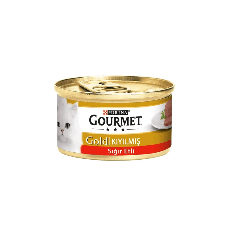 ProPlan Gourmet Gold Kıyılmış Sığır Etli Kedi Konservesi 85 Gr 6 Al 5 Öde