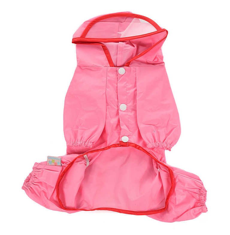 Köpek Küçük ve Orta Irk Paçalı Yağmurluk Jibri Pembe