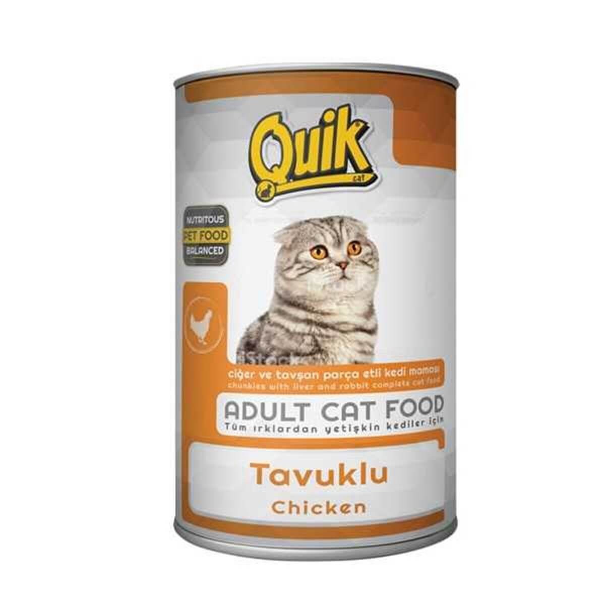 Quik  Tavuklu Kedi Konservesi 415 Gr
