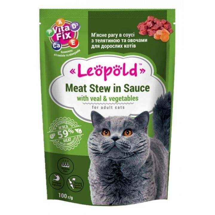Leöpöld Pouch Dana Etli Püre Kedi Konservesi 100 gr