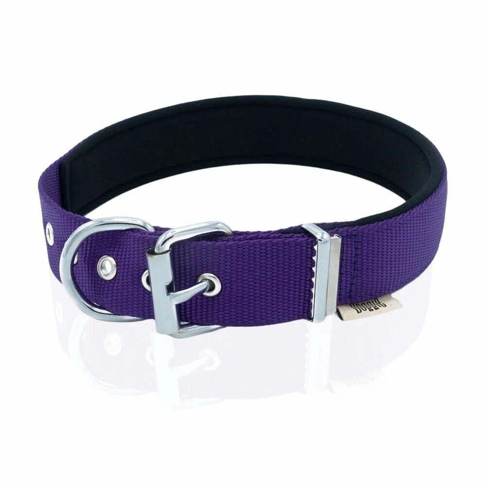 Doggie Comfort Yumuşak Dokuma Köpek Tasması S 2x30-35cm Mor