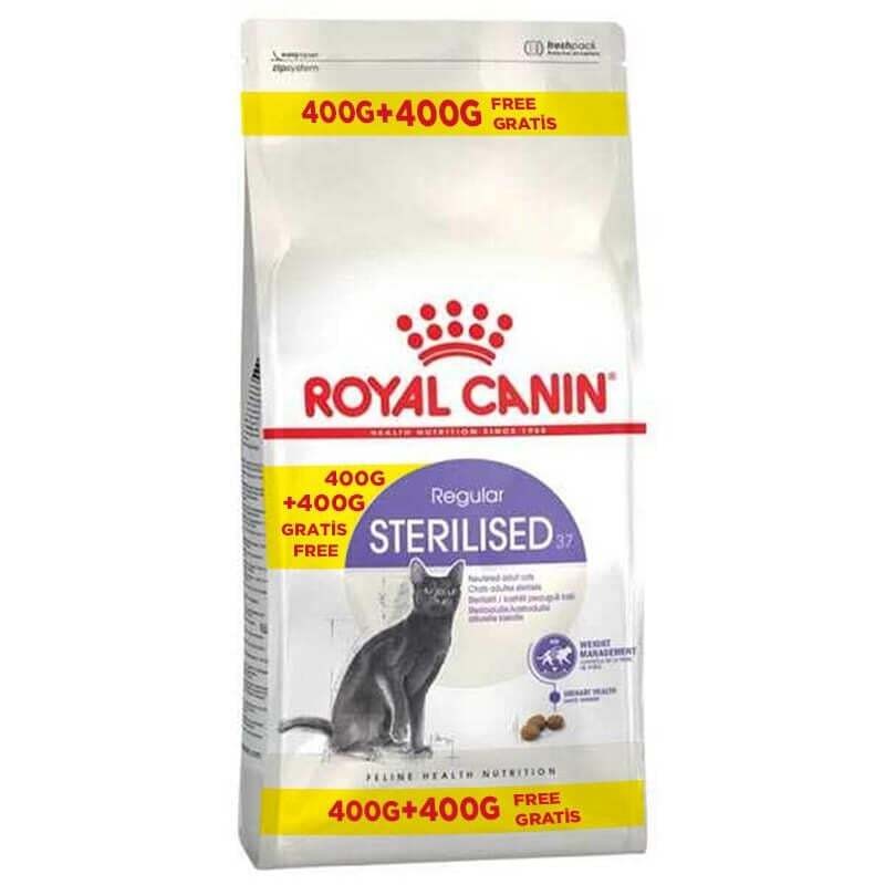Royal Canin Sterilised 37 Kısırlaştırılmış Kedi Maması 400+400 Gr