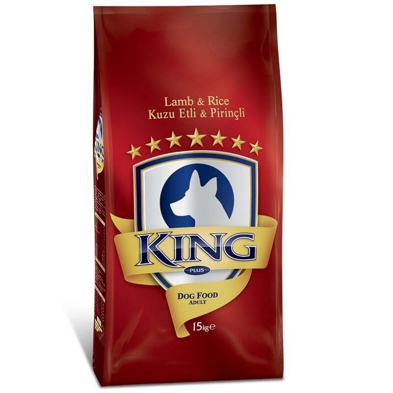 King Kuzu Etli Ve Pirinçli Yetişkin Köpek Maması 15 Kg