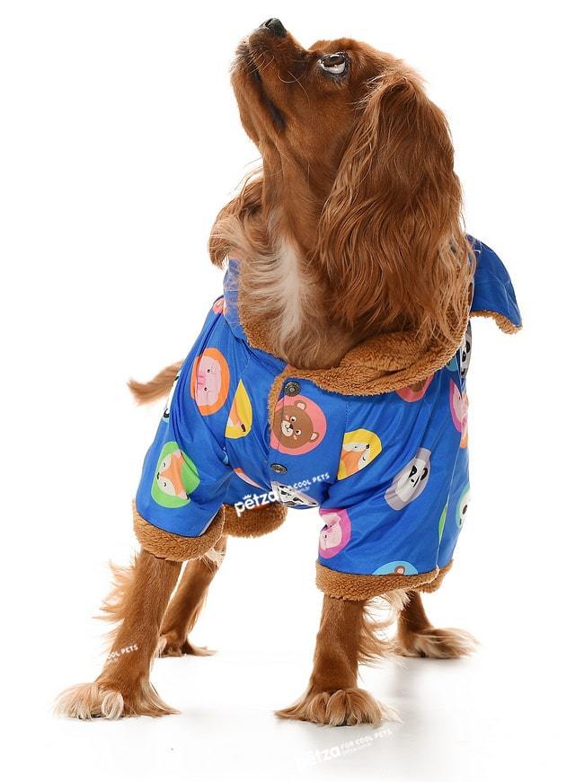 Küçük ve Orta Irk Köpek Paçalı Mont Karita Mavi