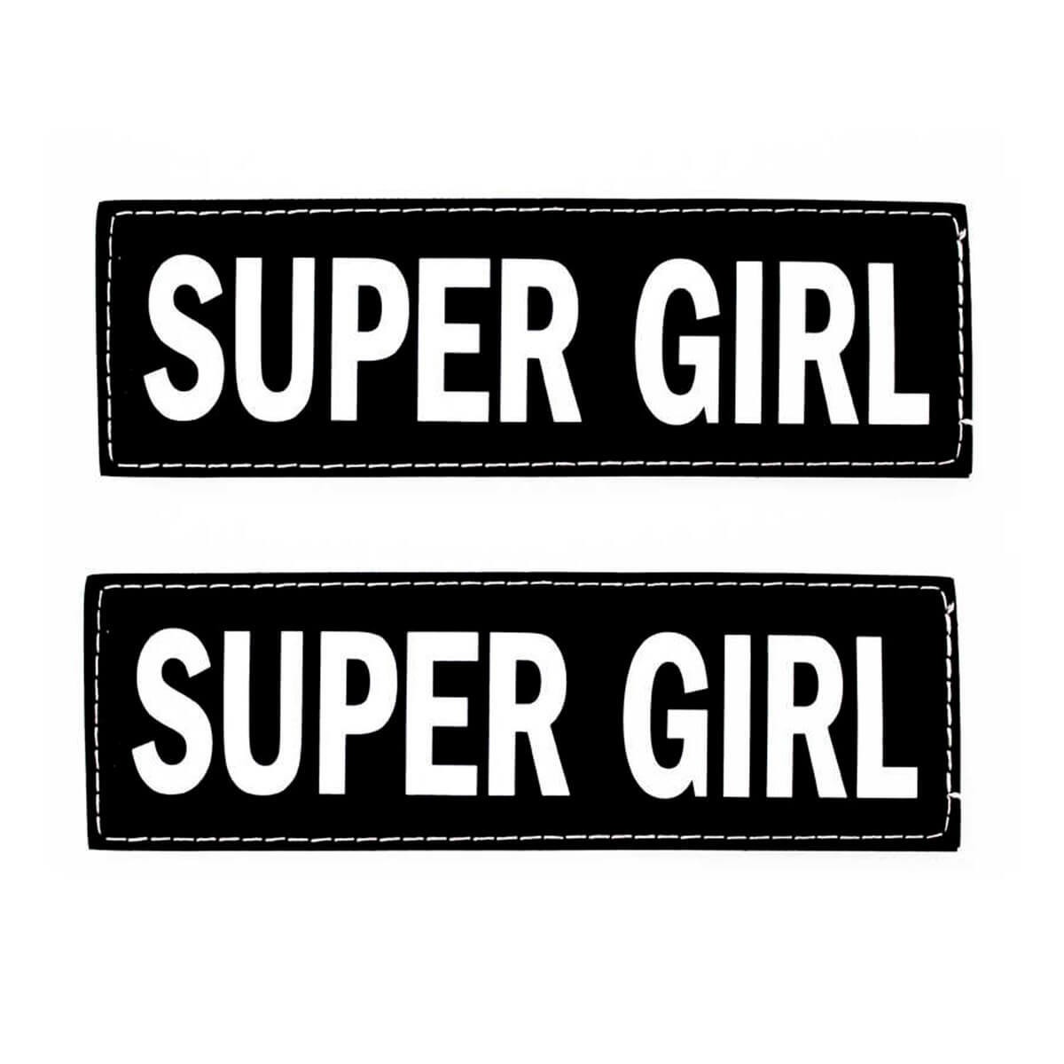 EzyDog Patch Göğüs Tasması Yan Etiketleri SUPER GIRL