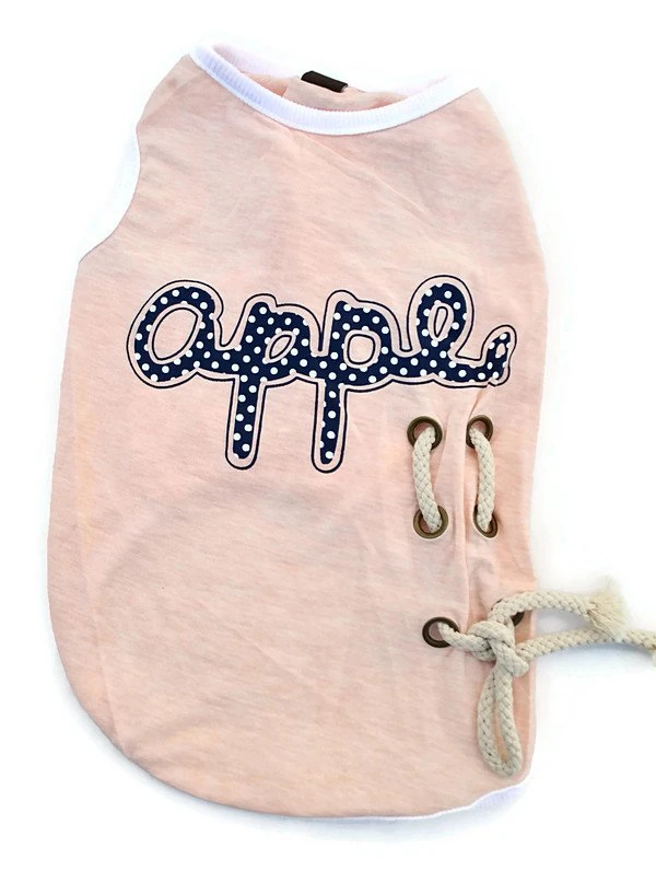 Köpek Küçük ve Orta Irk T-shirt Apple Pembe