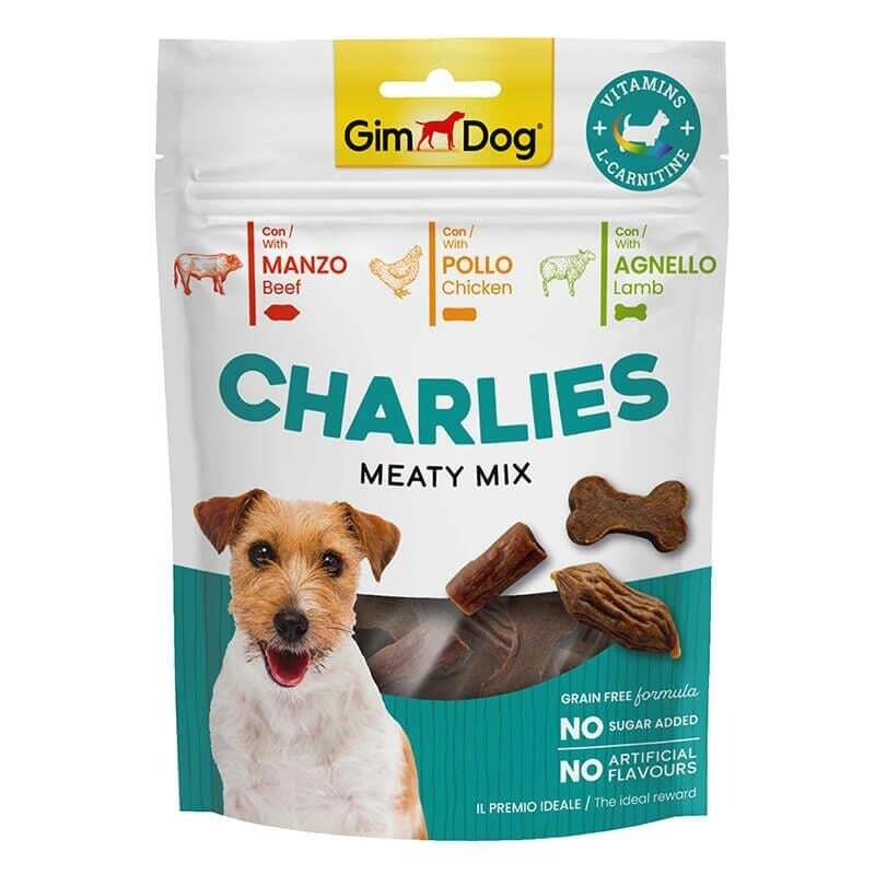 Gimdog Charlies Meaty Mix Sığır Etli,  Kuzu Etli Köpek Ödülü 70Gr