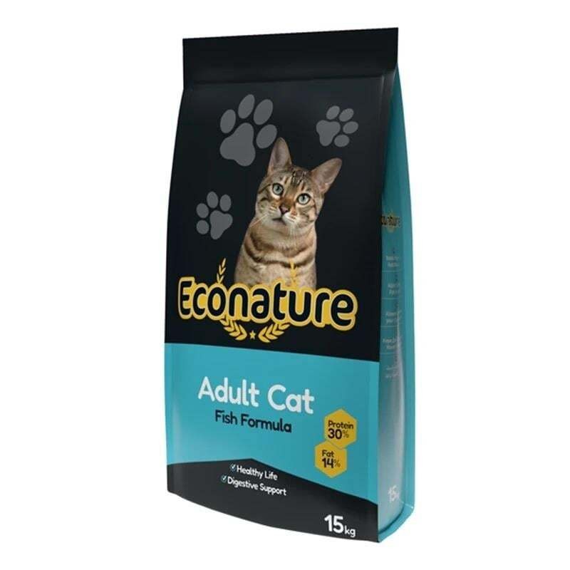 Econature Balıklı Yetişkin Kedi Maması 15 kg