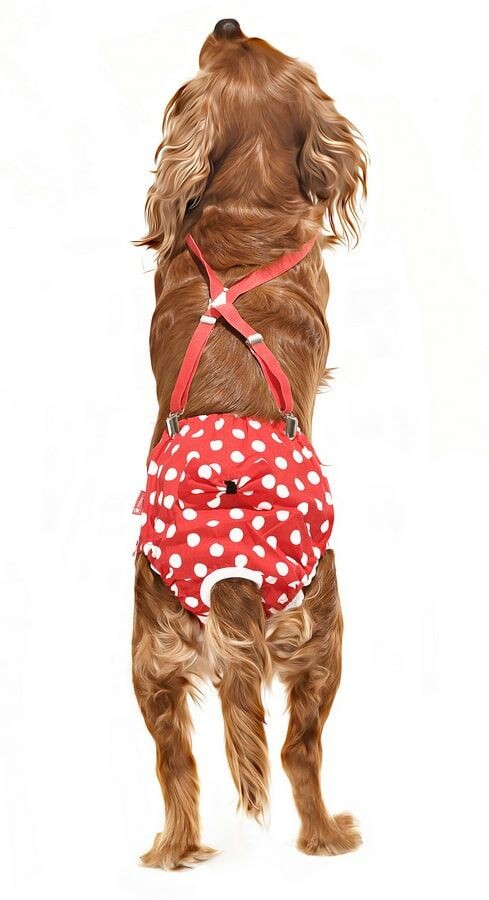 Köpek Külot - Özel Günler için Çıkarılamaz Çamaşır Dots