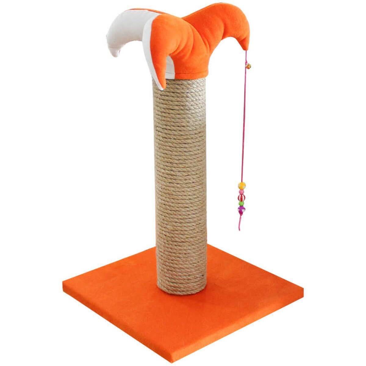Bedspet Palyaço Kedi Tırmalama Kalın Turuncu 70 cm