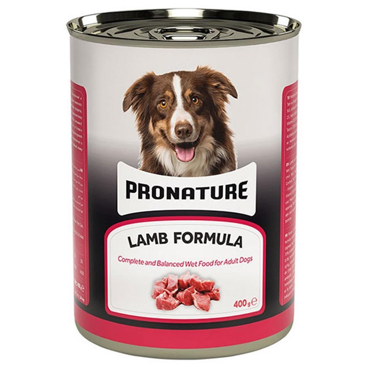 Pronature Kuzu Parça Etli Yetişkin Köpek Konservesi 400gr
