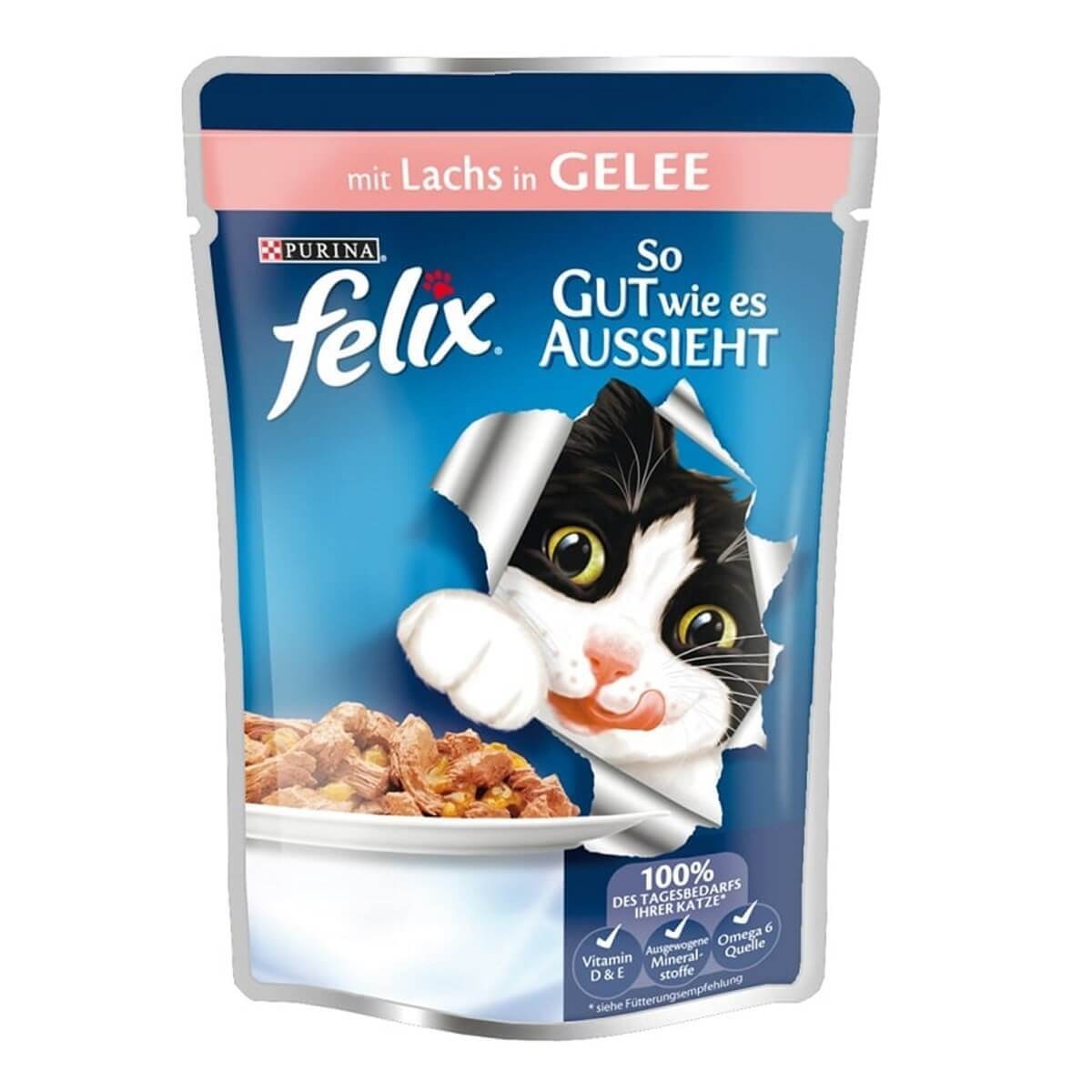 Felix Agail Somonlu  Kedi Yaş Mama 85 Gr