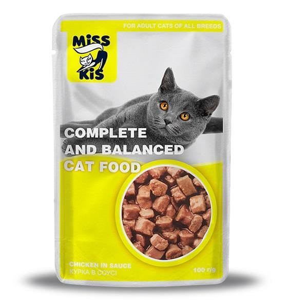 Miss Kis Premium Pouch Kuzulu Yetişkin Kedi Konservesi 100 gr