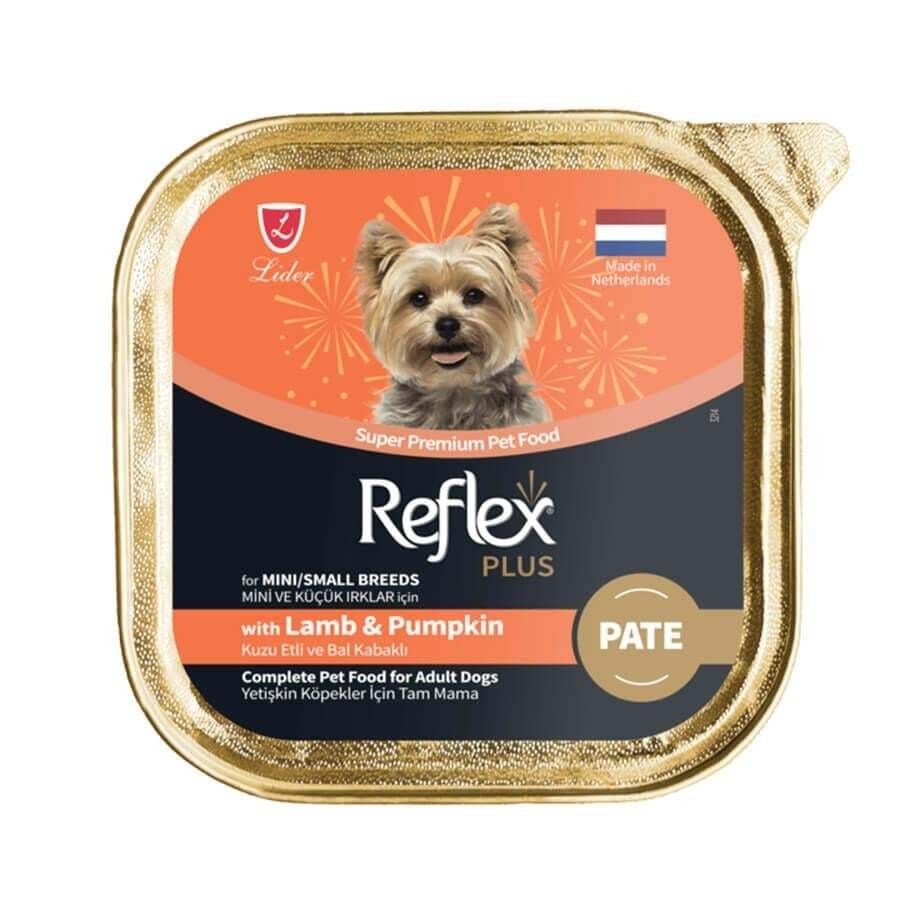 Reflex Plus Kuzu Etli Balkabaklı Mini ve Küçük Irk Köpek Konservesi 85gr