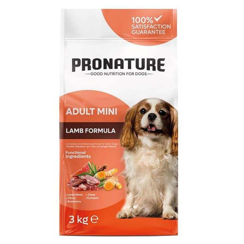 Pronature Kuzulu ve Pirinçli Küçük Irk Yetişkin Köpek Maması 3kg