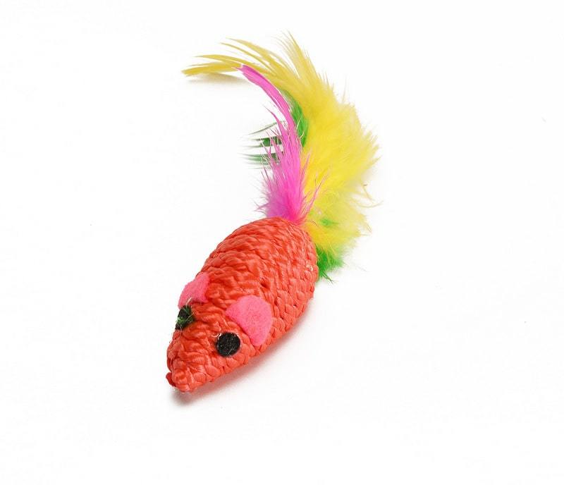 Kedi Oyuncak Tüylü Fare Ally Turuncu