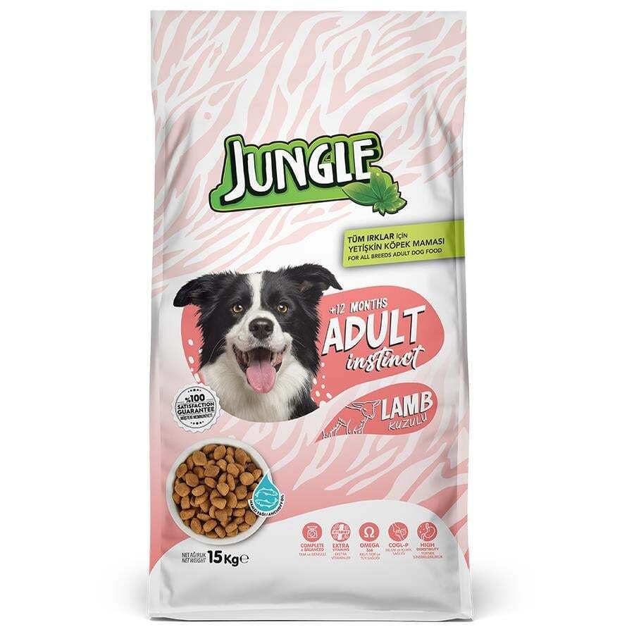 Jungle Kuzulu Yetişkin Köpek Maması 15 kg