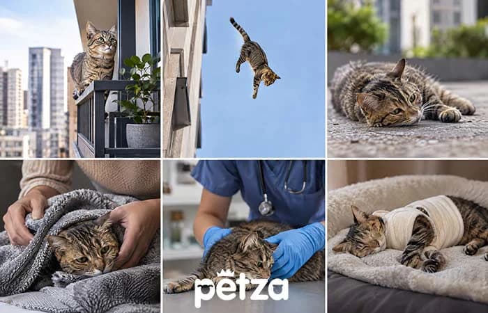 Kedi Balkondan veya Pencereden Düştü