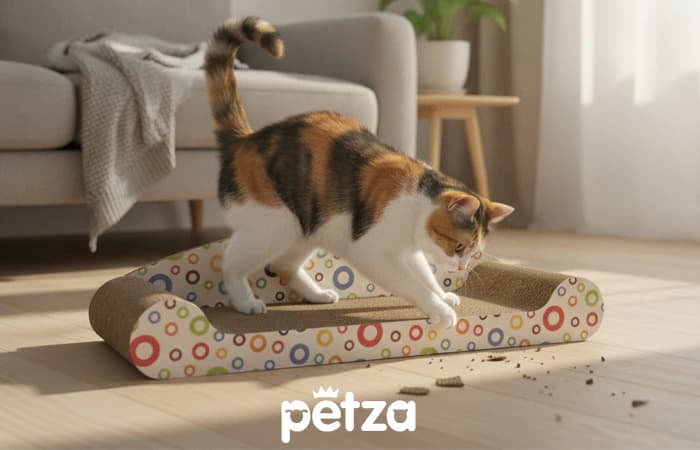 Ally Paws Karton Kedi Tırmalama Koltuğu - Petza