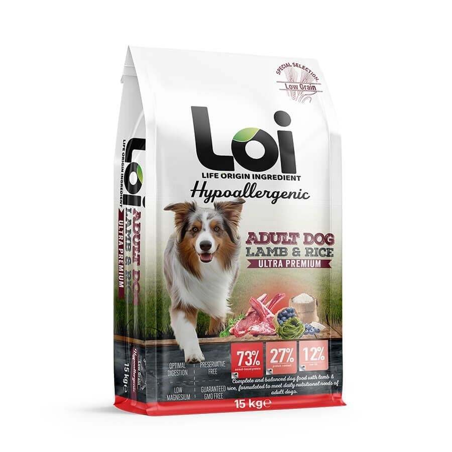 Loi Kuzulu Pirinçli Yetişkin Köpek Maması 15 Kg