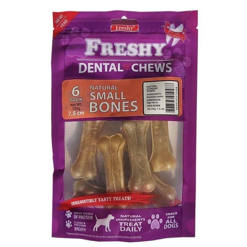 Freshy Dental Natural Kemik Small  6  Adet
