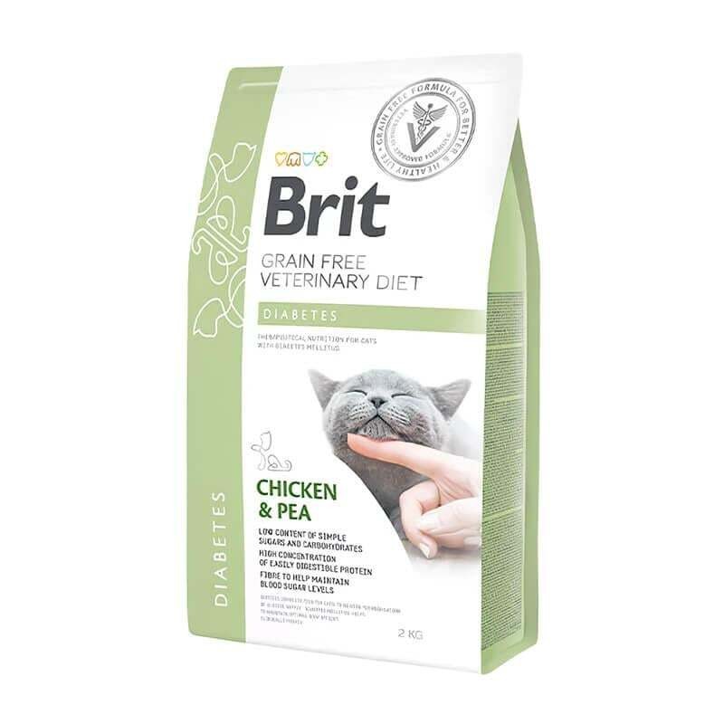 Brit Veterinary Diets Diabetes Tahılsız Kedi Maması 2 Kg