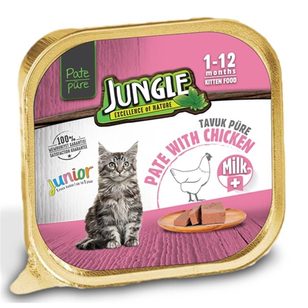 Jungle Tavuklu  Yavru Ezme Kedi Konserve Maması 100 gr