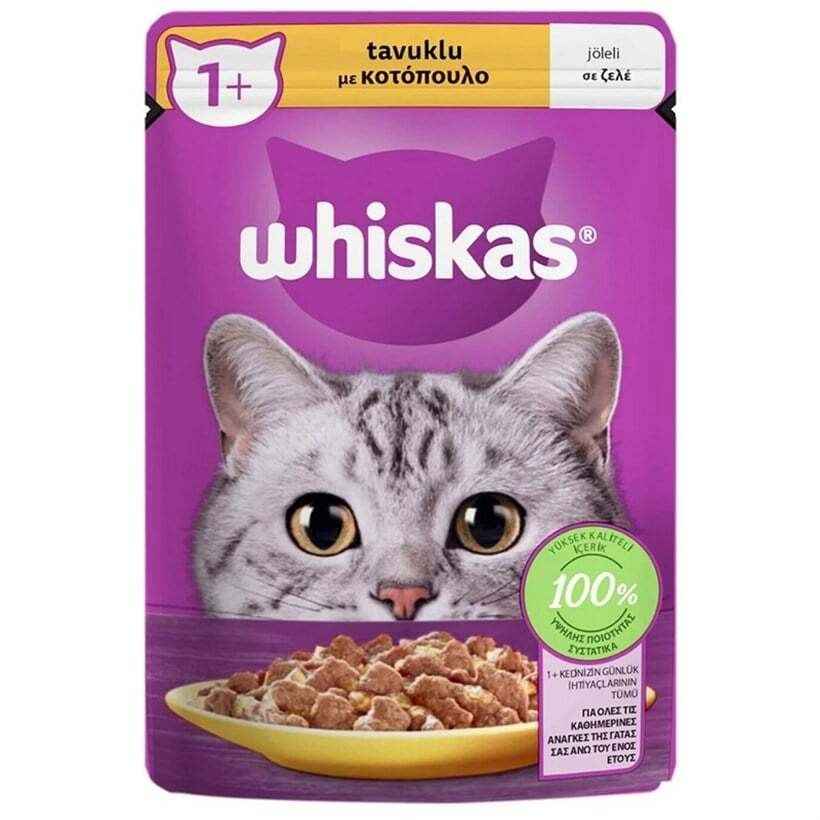 Whiskas Tavuklu Yetişkin Konserve Kedi  Maması 85 gr
