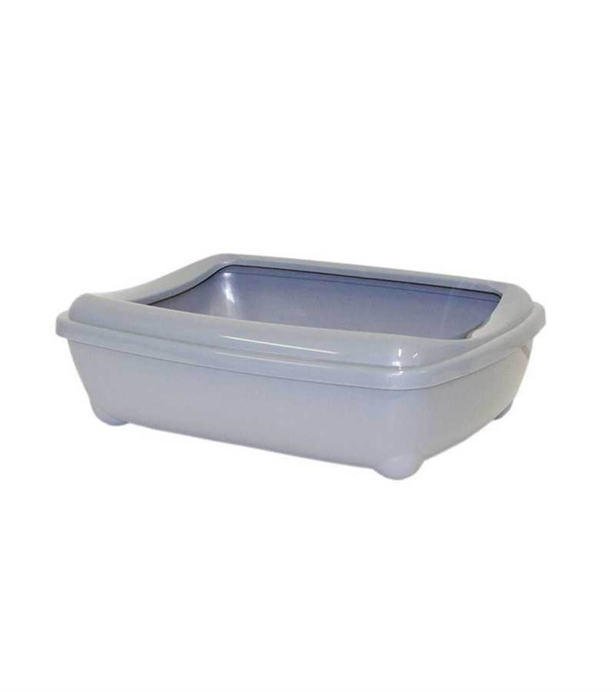 Moderna Aristo Kedi Tuvalet Kabı Ringli Küçük 42 Cm Gri