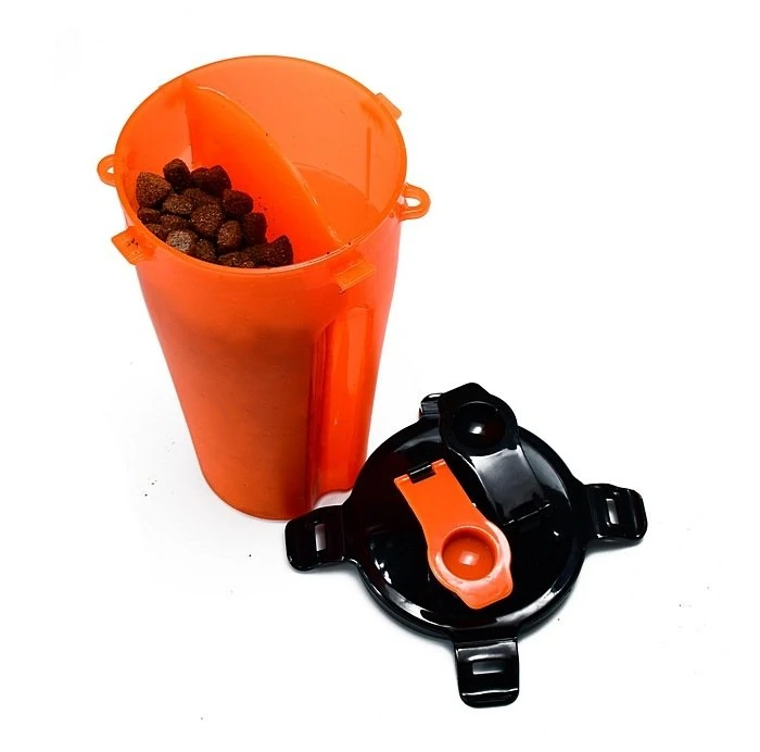 Köpek Mama ve Su Taşıma Şişesi Potra Turuncu