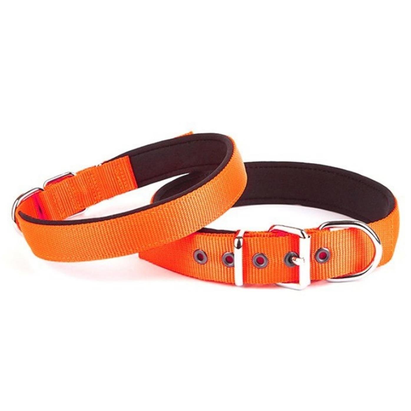 Doggie Comfort Yumuşak Dokuma Köpek Tasması S 1,5x25-30cm Orange