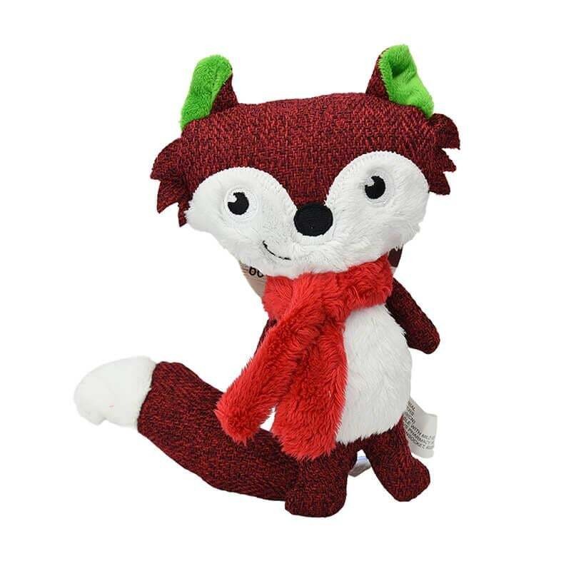 Duvo+ Sesli Tilki Yılbaşı Figürü Köpek Oyuncağı 18x15x5cm