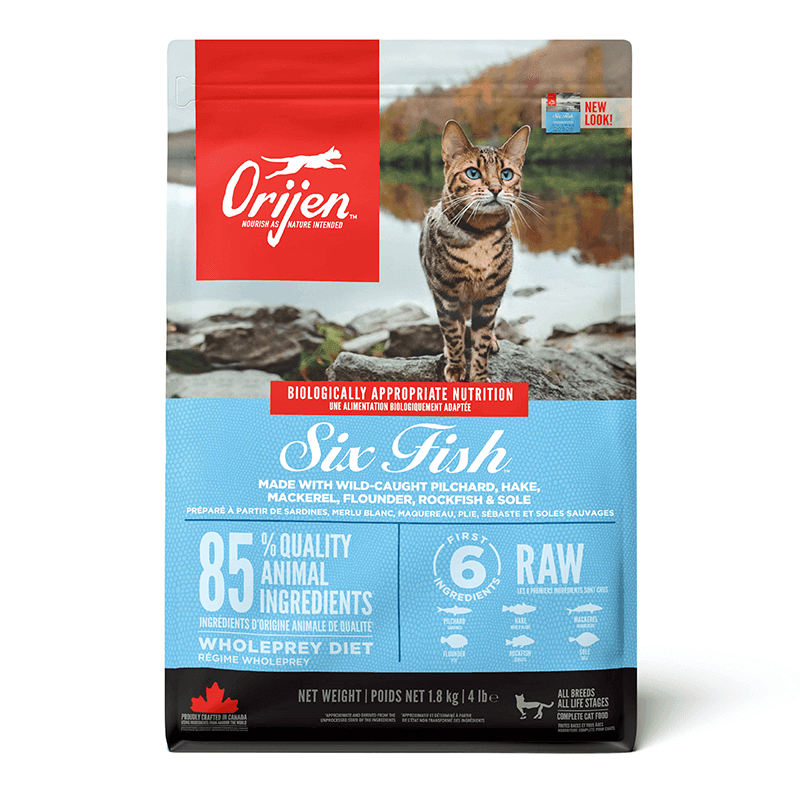 Orijen 6 Balıklı Yetişkin Kedi Maması 1.8 Kg