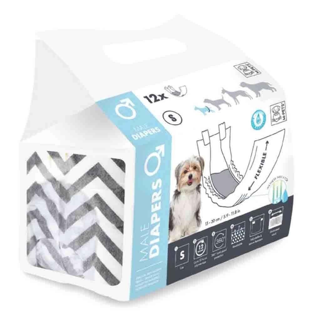 M-Pets Erkek Köpekler İçin 12 Li Külot Small