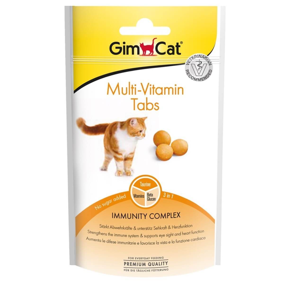 Gimcat Multi-Vitamin Tabs Kedi Ödülü 40 gr