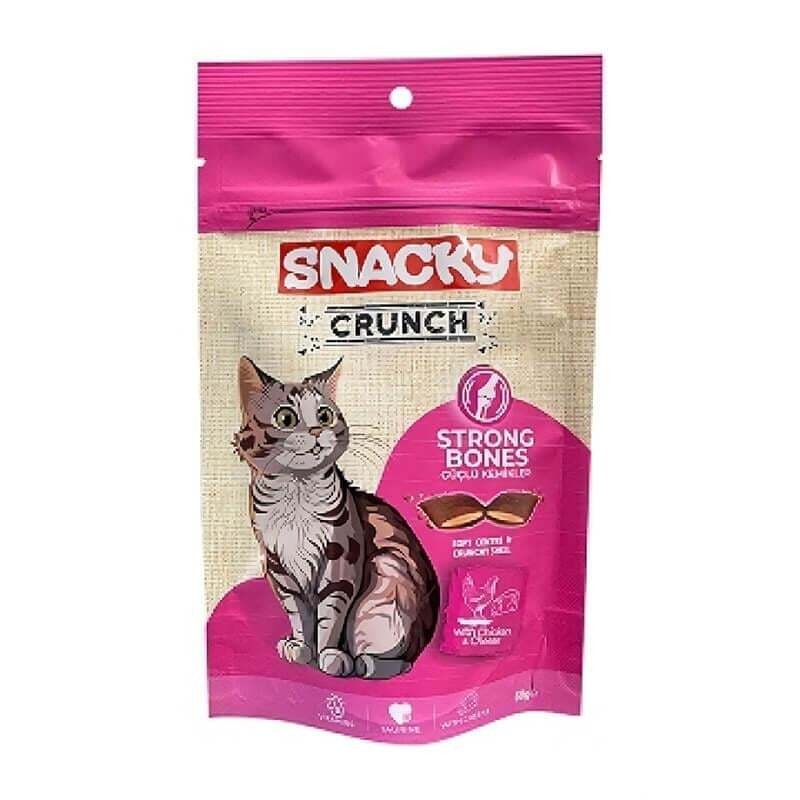 Snacky Crunch Strong Kedi Ödülü Tavuk-Peynir 60 Gr