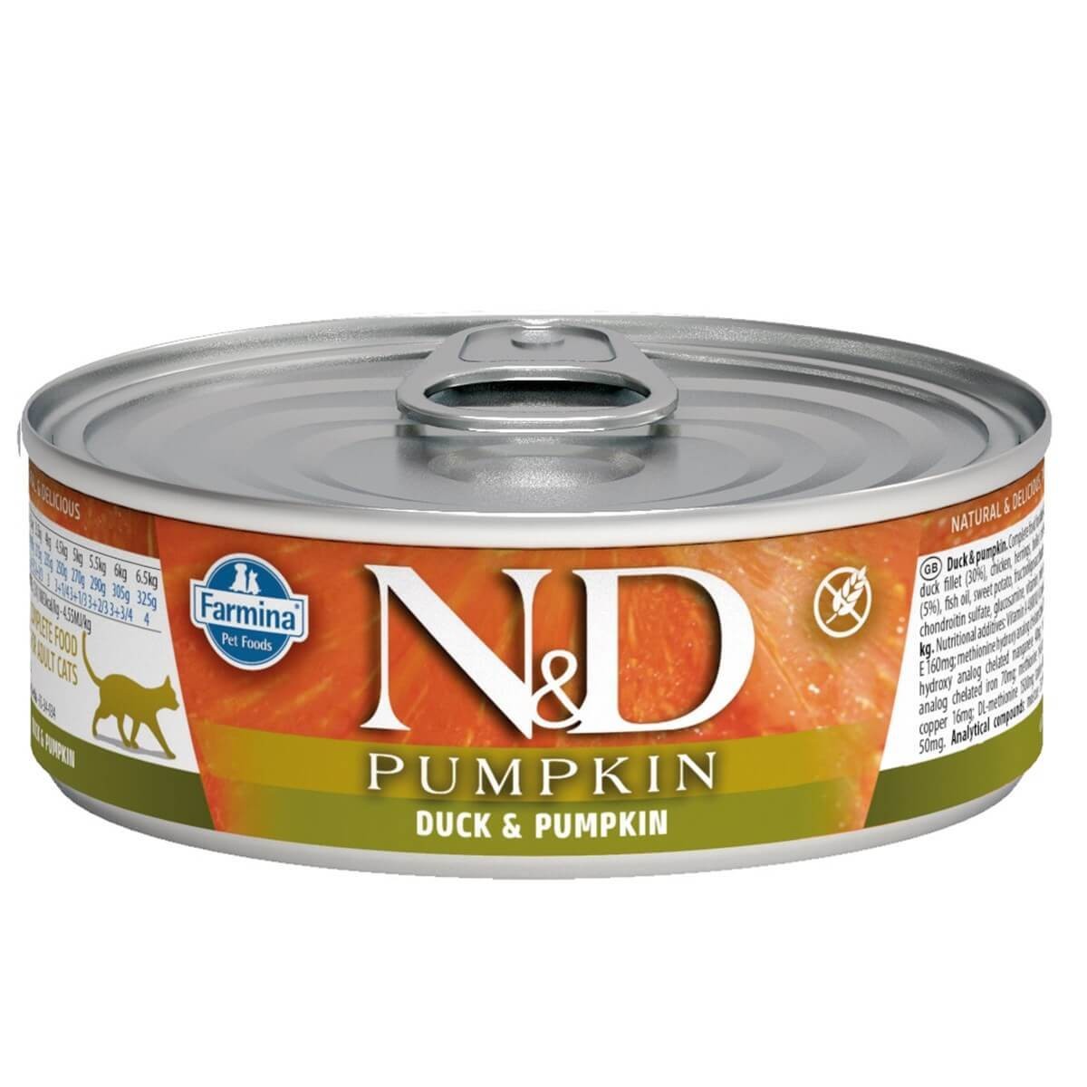 N&D Balkabaklı Ördekli Kedi Konservesi 70 Gr