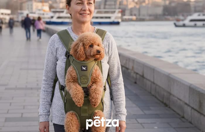 Köpek Ana Kucağı Taşıma Çantası Mato Yeşil - Petza