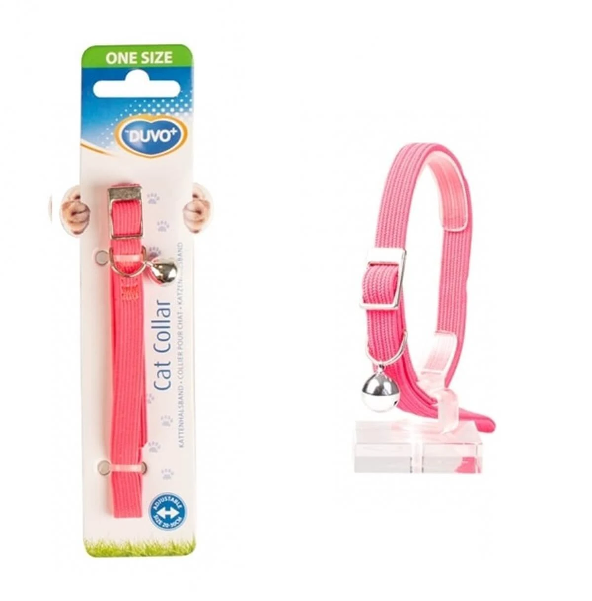 Duvo+ Stretch Kedi Tasması Pembe