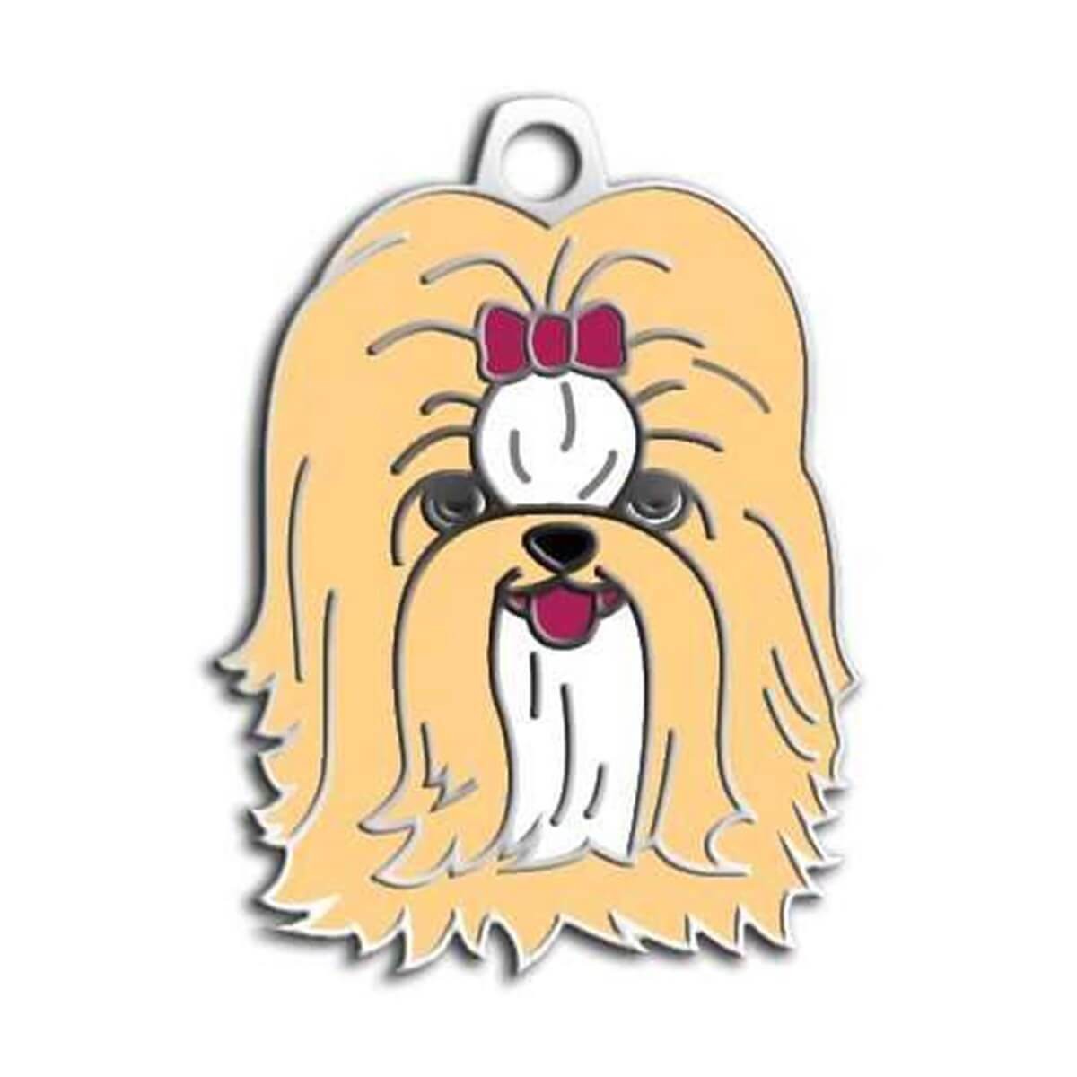 Dalis Pet Tag Shih-Tzu Köpek Künyesi (Krem)