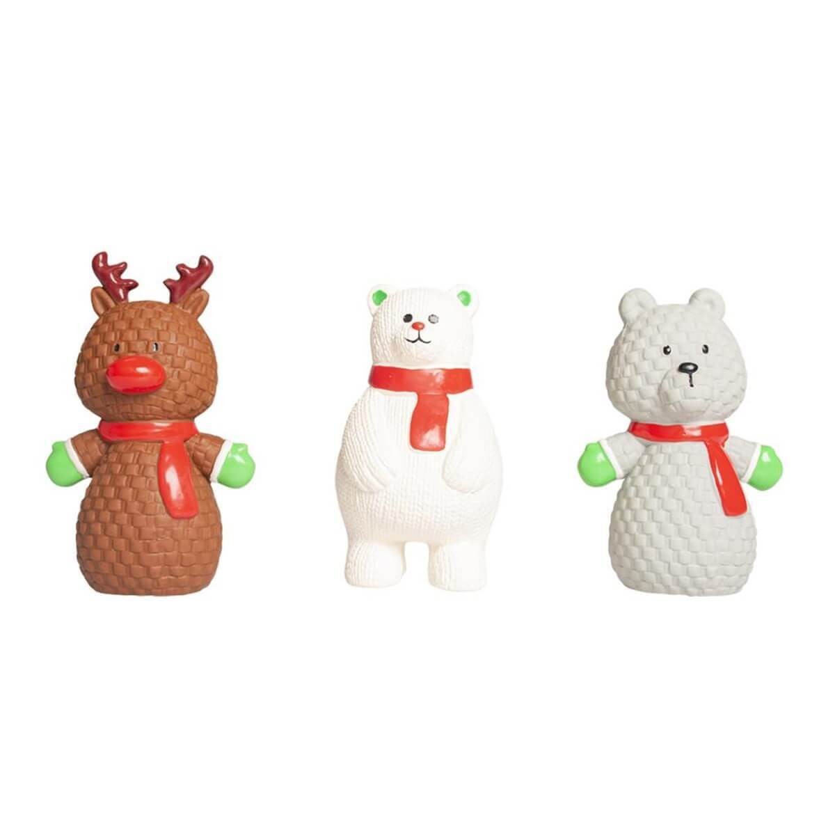 Duvo+ Latex Xmas Animals Köpek Oyuncağı 10cm