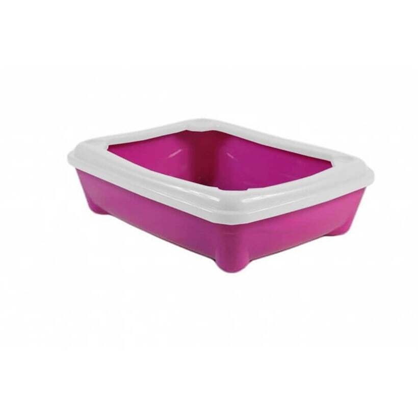 Petstyle Kitty Açık Kedi Tuvaleti 49.5 X 38 X15 Cm Pembe