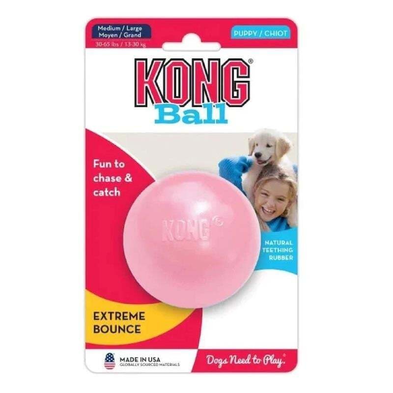 KONG Puppy Ball Delikli Top Köpek Oyuncağı Medum/Large