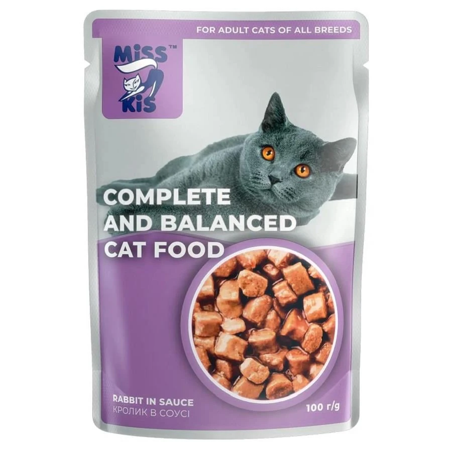 Miss Kis Premium Pouch Tavşanlı Kedi Konservesi 80 gr