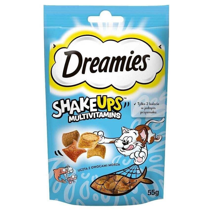 Dreamies Shake Ups Seafood Kedi Ödülü 55 Gr